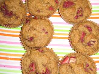Vegan Raspberry Strawberry Muffins