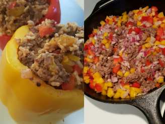 Spicy Lamb-Stuffed Peppers