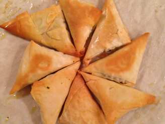 Tiropetakia (Spinach and Feta Filled Phyllo Triangles)