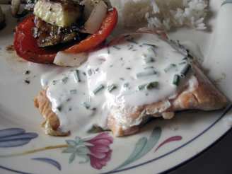 Chive Sauce for Grilled Salmon