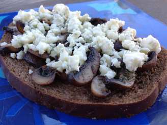 Sauteed Mushrooms and Blue Cheese Sandwich