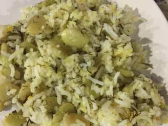 Baghali Polo - Persian Rice With Lima Beans