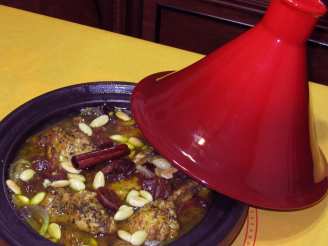 Chicken Tagine With Apricots and Almonds