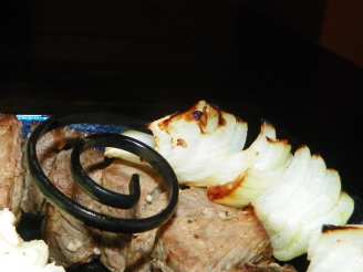 Grilled Boneless Sirloin and Vidalia Onion Skewers