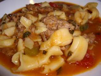 Italian Sausage and Tortellini Soup