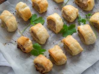 Puff Pastry Sausage Wheels