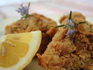 Rosemary-Scented, Extra-Crispy Fried Chicken