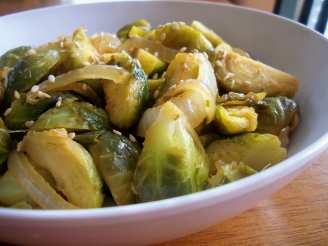 Sesame Ginger Brussel Sprouts
