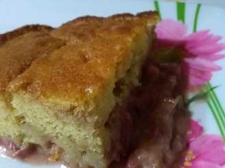 Rhubarb Custard Cake