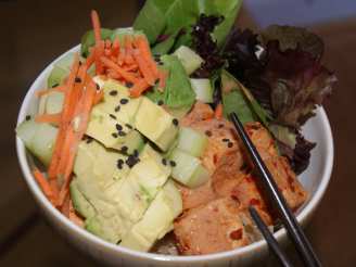 Fresh Greens and Spicy Tofu Bento Bowl