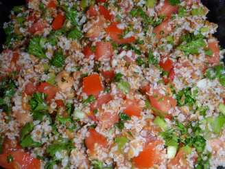 Bulgur Wheat Salad With Tomato and Cucumber