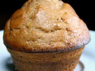 Cakey Chocolate Pear Muffins