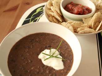 Hearty & Thick Black Bean Soup