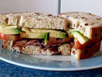 Avocado "bacon" Sandwich!