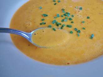 Sweet Red Pepper and Gouda Soup