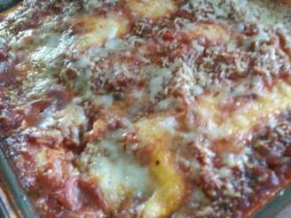Baked Manicotti With Cheese Filling