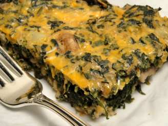 Brown Rice and Spinach Casserole
