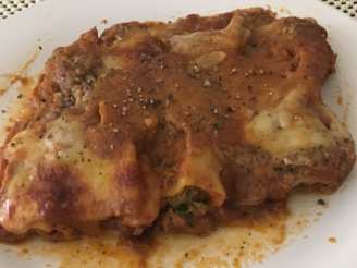 Italian Style Pork and Spinach Cannelloni
