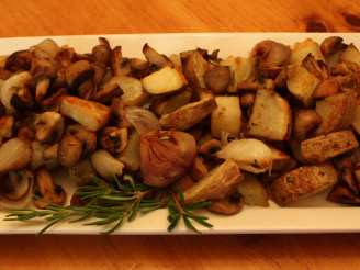 Russian Roasted Potatoes With Mushrooms