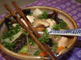Japanese Style Chicken in a Pot Soup