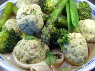 Coriander (Cilantro) Fish Ball Soup