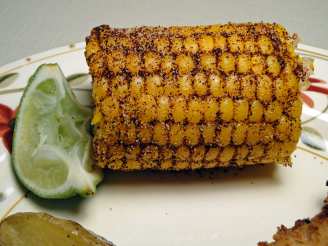 Chili-Lime Rubbed Indian Corn on the Cob