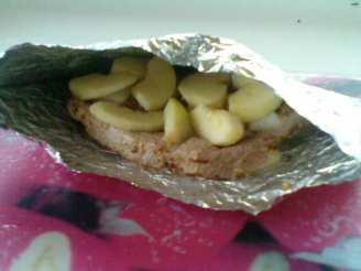 Foil Bag-Baked Pork With Apples