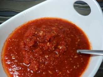 Grilled Tomato Sauce With Garlic