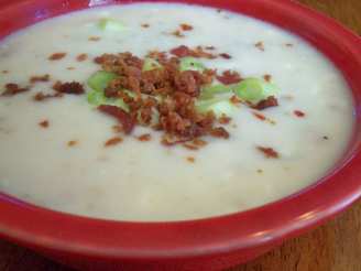 Comforting Cream Cheese Potato Soup With Bacon or Ham