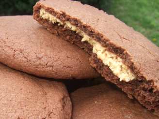 Peanut Butter-Filled Chocolate Cookies