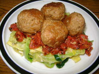Pasta Aglio Olio With Seitan Meatballs
