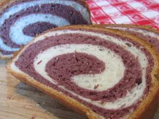 Purple Yam Two-Tone Bread