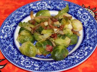 Brussels Sprouts With Pancetta & Onions Recipe (Woman's Day)