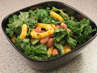 Delicata Squash Salad With Kale and Cranberry Beans