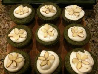 Green Tea Almond Cupcakes