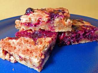 Spicy White Chocolate-Blueberry Brownies