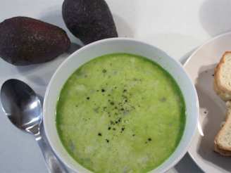 Avocado and Crab Meat Soup