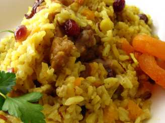 Savory Curried Rice With Dried Fruit
