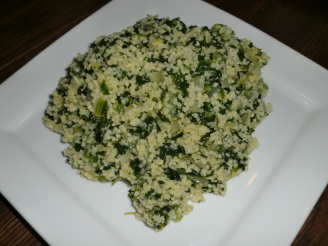 Spicy Spinach and Onion Couscous