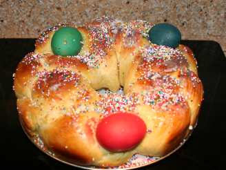 Tsoureki - Greek Easter Bread (Bread Machine Recipe)