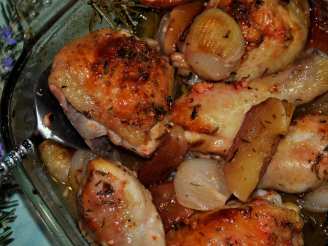 Sarasota's Savory Roasted Chicken, Apples & Onions