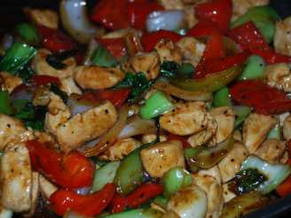Chinese Chicken with Black Pepper Sauce