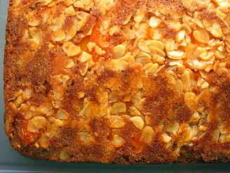 Upside-Down Apricot Caramel Crunch Cake