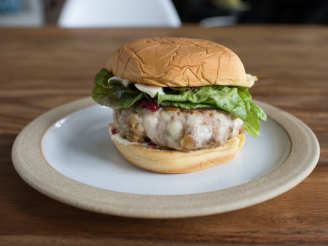 Thanksgiving Turkey Burger With Cranberry-Mayo