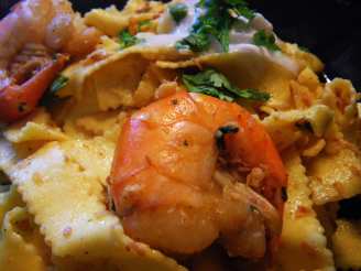 Tropical Island's Pasta With Shrimps and Coconut