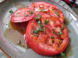 Heirloom Tomatoes With Pomegranate Molasses Drizzle