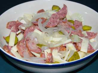 Wurst Salat (Pork Sausage and Cheese Salad)