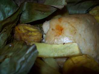 Chicken & Coconut in Banana Leaves