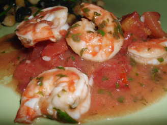 Shrimp with Lime, Cilantro and Tomatoes
