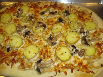 Potato, Caramelized Onion and Rosemary Pizza